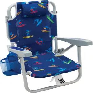 리오 비치 키드의 5포지션 레이 플랫 백팩 접이식 체어 서핑 파워 서퍼