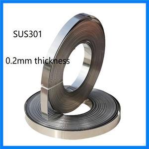 301 스테인리스 스틸 용수철 플레이트, 리프, 밴드, 스트립 벨트, 0.2mm 두께