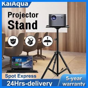 프로젝터 브래킷 트레이 스피커 스탠드가있는 여행용 삼각대 확장 가능한 120CM 액세서리 마운트 볼 헤드