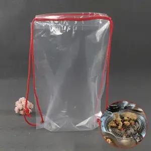 끈달린 가방 패딩 식당 대형 보관 외트 옷담는 고깃집 정리 옷 비닐 비닐백 봉투 위생 팩