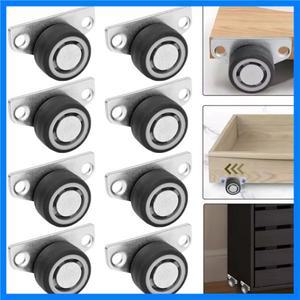 측면 장착 롤러 방향 트랙 풀리 무소음 TPE 고무 바퀴 범용 가구 캐스터 서랍 캐비닛 간편