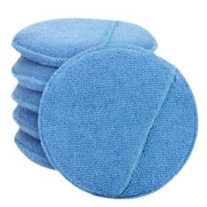 UVbws 6PCS 극세사 어플리케이터 패드 핑거 미세 위한 5인치 청소 디테일 및 있는 포켓이 자동차 연마를