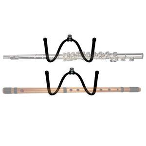 2팩 유니버설 플루트 걸이 - 벽걸이 후크 스탠드 보관 디스플레이 랙 모든 플루트를 위한 평평한 벽 홀더 액세서리 홈 또는 스튜디오