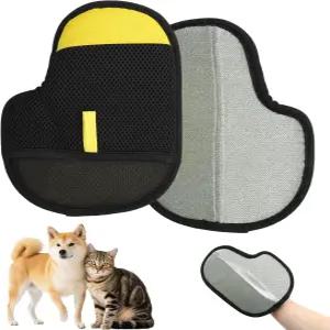 개와 고양이를 위한 CONAMEI 애완동물 털 제거 장갑 1개의 PCS 업그레이드 양면 정전기 소파 카펫 침대