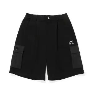 [말본골프] 우븐 믹스 버뮤다 팬츠 블랙 153619751