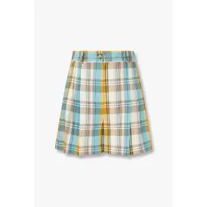 [폴스미스] 타탄 체크 플리츠 쇼츠 카멜 153619777