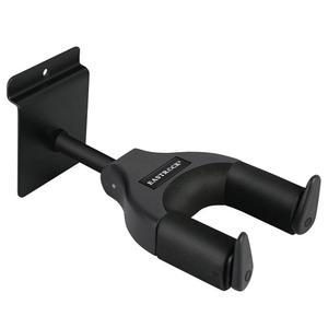 이스트락 슬랫월 기타 벽 마운트 - 어쿠스틱 일렉트릭 베이스 밴조 만돌린을 위한 잠금 디스플레이 행거 후크 홀더 블랙 슬롯 플레이트