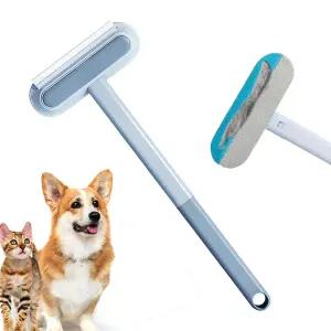 자모카 소파 제모 도구 - 4-in-1 재사용 가능한 반려동물 브러시 개와 고양이를 위한 다기능 긴 손잡이