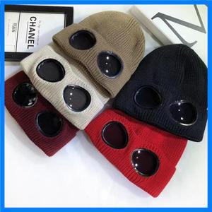 남녀공용 방풍 고글 니트 모자, 겨울 따뜻한 스키 비니, 부드럽고 따뜻한 미끄럼 방지 귀 보호 Garros