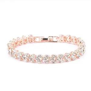 크리스탈 로미아팔찌-화이트DG 선물 화려한 유니크 팔찌 예쁜 패션