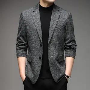 록쉬블몰 남성용 캐주얼 가을 정장 싱글 코트 재킷 HO3
