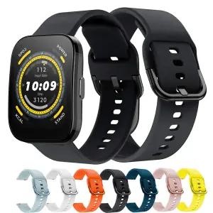 호환  Amazfit bip 5 밴드 용 Bip 5 스트랩 스마트 시계 실리콘 팔찌 교체 amazfit bip5 용 22mm 벨트 손목