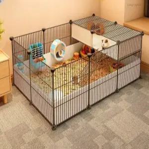 기니피그 철제 케이지 울타리 사육장 집 햄스터 오픈형