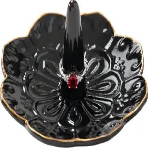 보석용 세라믹 링 홀더 접시 반지 귀걸이용 장식용 만다라 보석 트레이 시계 열쇠 에스테틱 룸 장식 여성용