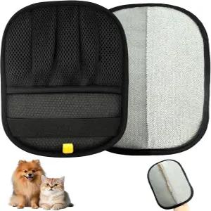 고양이와 개를 위한 반려동물 제모 장갑 업그레이드 카펫 의류 세탁 소파 카시트(블랙)의 간편한 도구를