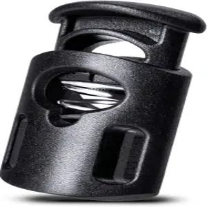 AQRINGO 플라스틱 코드 잠금 단일 구멍 스프링 토글 스토퍼 스톱 패스너는 신발끈 드로스트링 파라코드