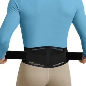 허리 를 위한 얇고 가벼운 보조기 - 날씬하고 통기성이 좋은 좌골반 디스크용 남녀용 조절 가능한 요추