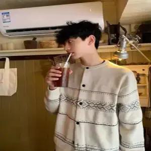 오피스룩 가을 캐주얼 남친 니트 꼰대풍 페어아일 카디건 스웨터 커플 패피3