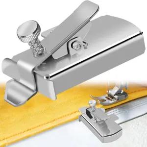 재봉틀용 TIGARI 마그네틱 솔기 가이드 클립이 있는 재봉 다기능 자 헤머 걷는 발 헴 용품 액세서리