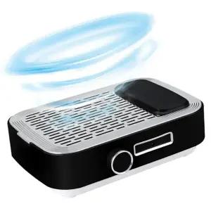 전문 네일 진공 청소기 폴리싱 젤 페디큐어 충전식 탈착식 필터 살롱 도구 80W