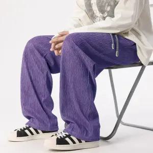 남자 팬츠 캐주얼 가을 나무껍질 통 일자 나염 원픽3