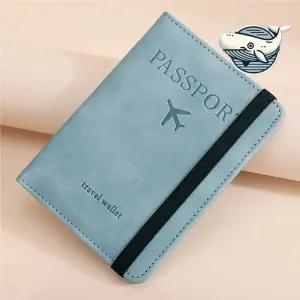 안전한 여권 지갑 케이스 여행 필수품 개인정보 lBB7+7NrC