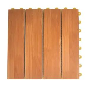 베란다 틈있는조립매트 참나무색 18P 욕실타일 바닥재