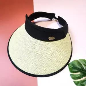 밀짚 햇빛가리개 여자모자 나뭇잎 썬캡 여름모자