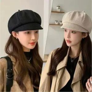 헌팅캡 짧은챙 화가모자 팔각모 뉴스보이캡 여자