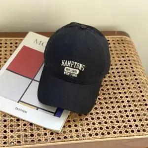 코튼 자수 레터링 캡모자 컬러 야구모자