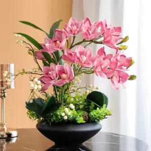 미니 호접란 조화 인조 가짜꽃 꽃꽂이 인테리어 매장용 서양란