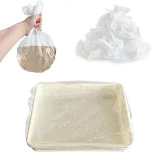 업세사리 일회용 50개 작은 동물 케이지 라이너 토끼 트레이 필름 쓰레기 팬 백 기니 돼지 변기 플라스틱