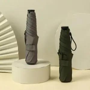 [패션] 초경량 휴대용 미니 3단 포켓 우산 자외선 차단 소형 양산 5색 경량 캡슐