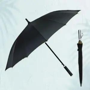 [패션] 60x14 자동 우산 장우산 미색 바이어스 검정