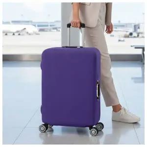 여행러버 스판 캐리어커버(18~21형) (퍼플)