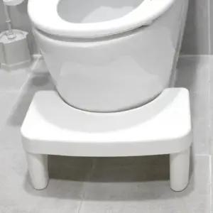 [생활] SFW 심플 화이트 플라스틱 화장실 변기 발판