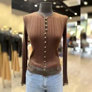 시슬리 밑단 시스루 프릴 니트 SAKPA4411 국내매장판 1696598