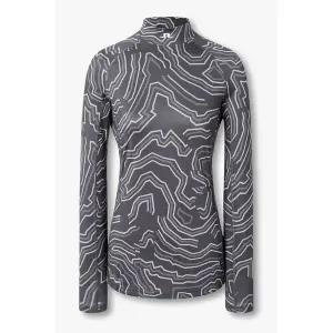 [제이린드버그] 엘라 프린트 컴프레이션 탑 차콜 그레이 153658039