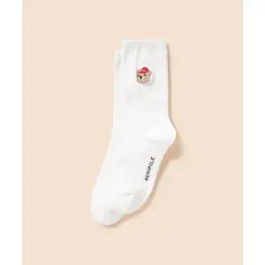 BEANPOLE KIDS 곰돌이 자수 양말 화이트 (BI61KTU051)
