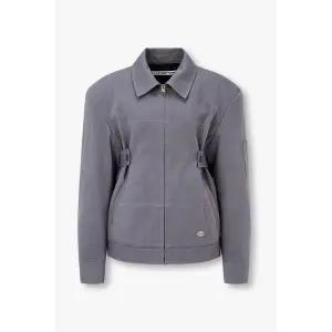 [알렉산더왕] 디스트레스 크리스 박시 자켓 다크 그레이 153660121