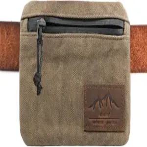 남성용 디오드리오 벨트 지퍼 파우치 여성용 컴팩트 EDC YKK 방지 소매치기 안전 지갑 여행용 등산용 허리