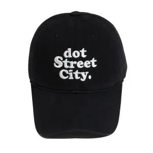 매장정품 HEBERET DOT 워싱 자수 볼캡-블랙