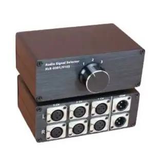 2채널 XLR 밸런스 in 표준형 가정용 듀얼 앰프 패시브 스위처
