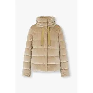 [에르노] 여성 스트링 하이넥 벨루어 다운 자켓 카멜 153670230