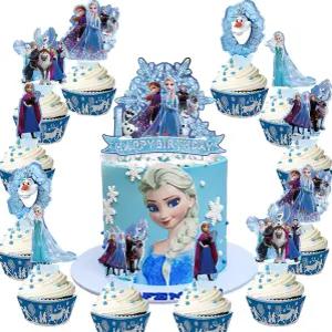 25개 스 케이크 토핑 컵케이크 파티 용품용 생일 장식