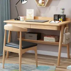 거실책상 고무나무 모던 학생 서재 서랍 북유럽엔틱