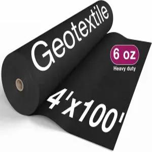비직조 지오텍스타일 원단 조경 프로젝트용 4피트 x 100피트 6온스 BE ST 프렌치 배수구 옹벽 하부층 PROP