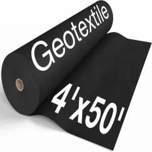비직조 지오텍스타일 원단 조경 프로젝트용 4피트 x 50피트 4온스 BE ST 프렌치 배수구 옹벽 하부층 PROP