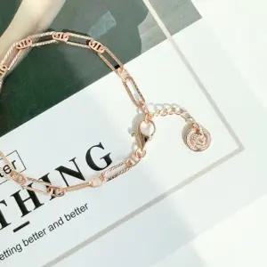 코인 클립 스퀘어 14k 18k 팔찌18k로즈골드18cm