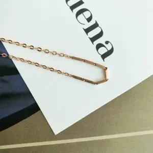 대나무 14k 팔찌 클립 박스 18k 옐로우골드20cm